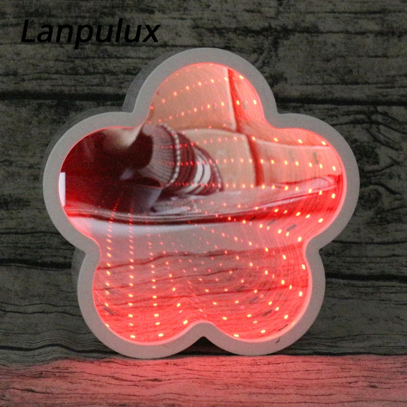 Lanpulux крутые светодиодные туннельные лампы в форме сердца звезды облака