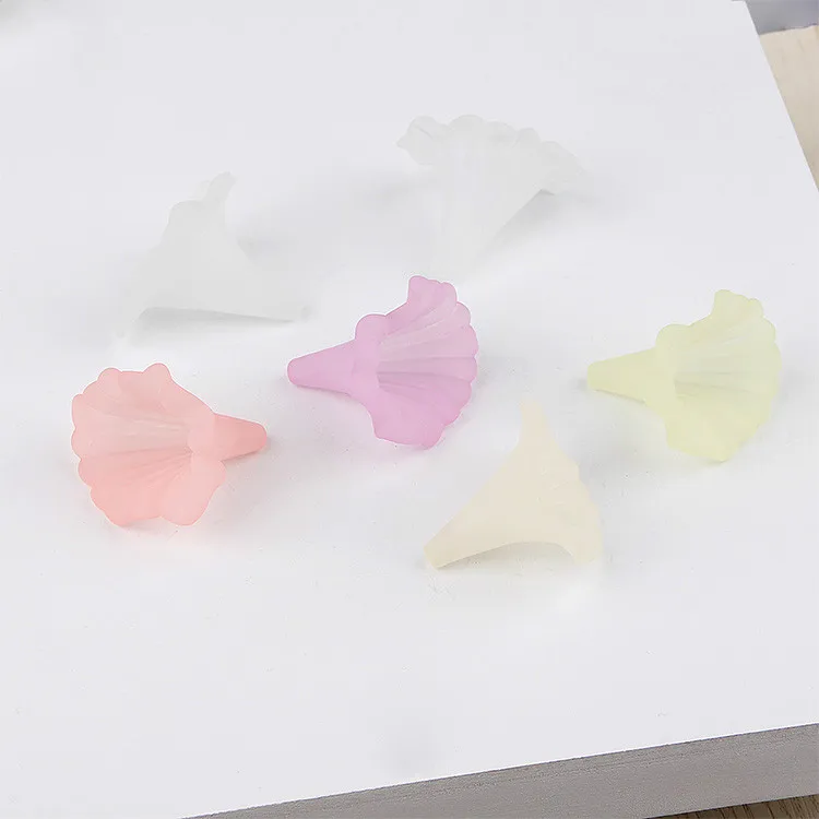 

New scrub loudspeaker flower DIY hand made ear accessories accessories, long earrings ornaments bow tie material package