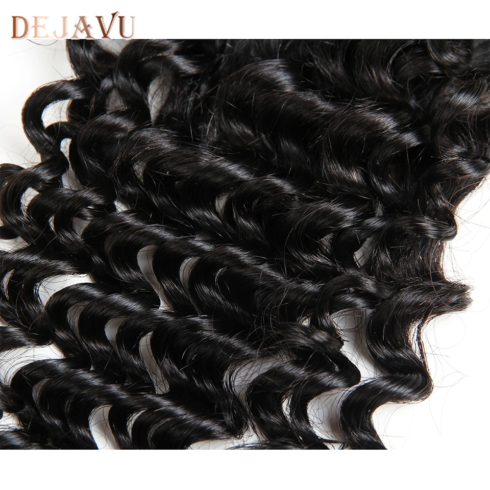 

Dejavu Deep Wave Closure Non-Remy 4x4 Middle Brown Natural Color Closure Brazilian Hair Preplucked Swiss Lace Closure Capelli