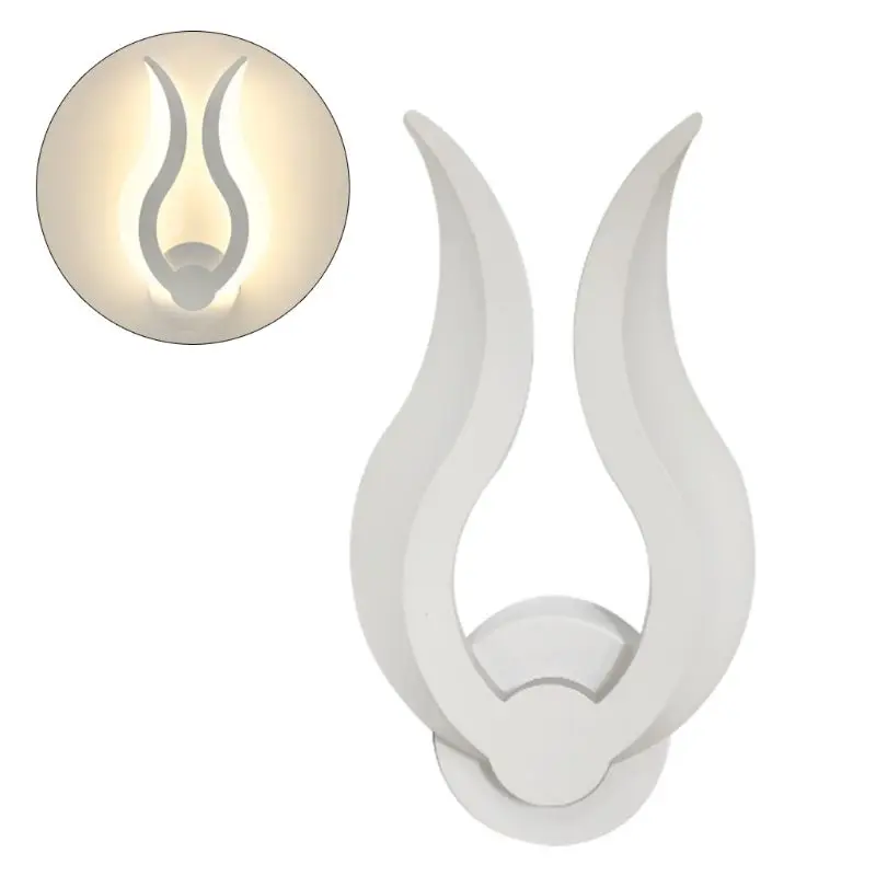 

Q0KF LED Light Modern Wall Lamp Acrylic Sconce 10W AC90-260V Indoor Bathroom Bedroom Living Room Hallway Art Decoration