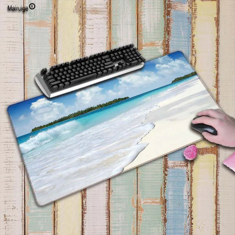 

XGZ Seaside Scenery Large Gaming Mouse Pad Anti-slip Rubber Mat Keyboard Desk for Laptop Computer Gamer pad