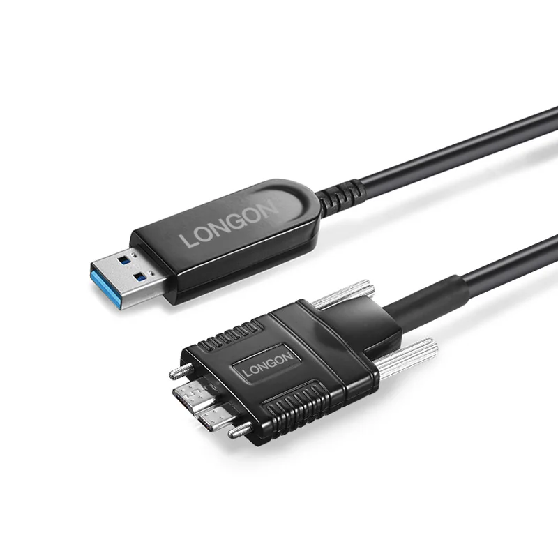 LONGON AOC USB3.0 TypeA к Micro B волоконно-оптический Удлинительный кабель 5 Гбит/с м 15 10 для