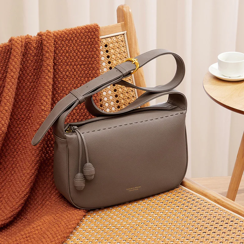 Cnoles модные роскошные брендовые сумки на плечо для женщин через из натуральной