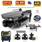 Четырехосевой Радиоуправляемый Дрон с дистанционным управлением, Радиоуправляемый Дрон 4K HD камера 5G Wi-Fi FPV 3-осевой карданный бесщеточный Радиоуправляемый квадрокоптер