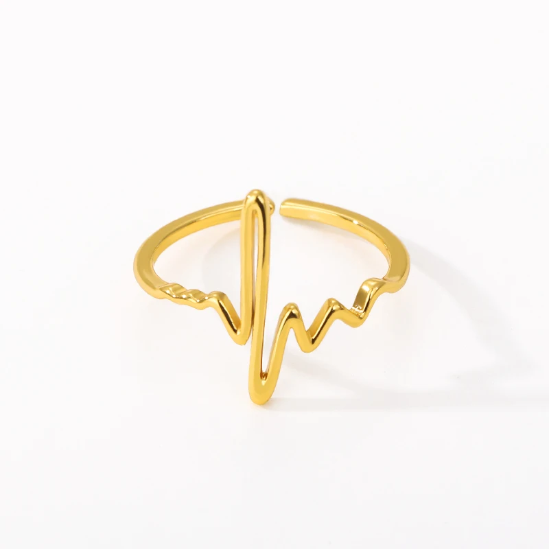 Спасательный круг пульс сердцебиение кольца для женщин ювелирные изделия