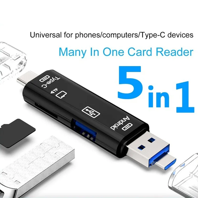 

SD Card Reader USB 3.0 OTG Micro USB Type C Card Reader Lector SD Memory Card Reader For Micro SD TF USB Type-C OTG Cardreader
