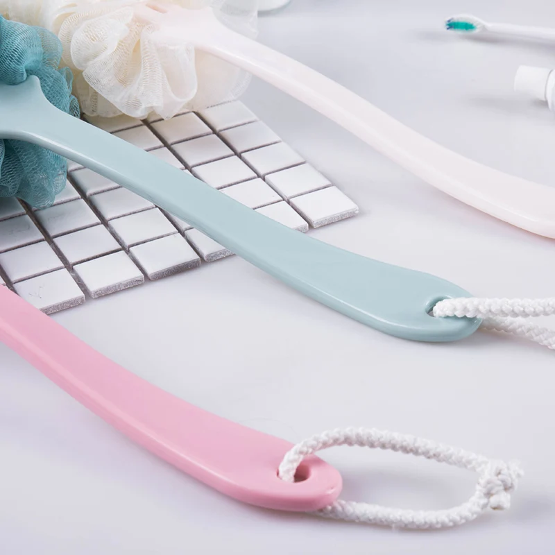 

Thick Mesh Bath Ball Non-slip Long Handle Hanging Bath Shower Scrubber Brush Sponge for Bathroom EY669