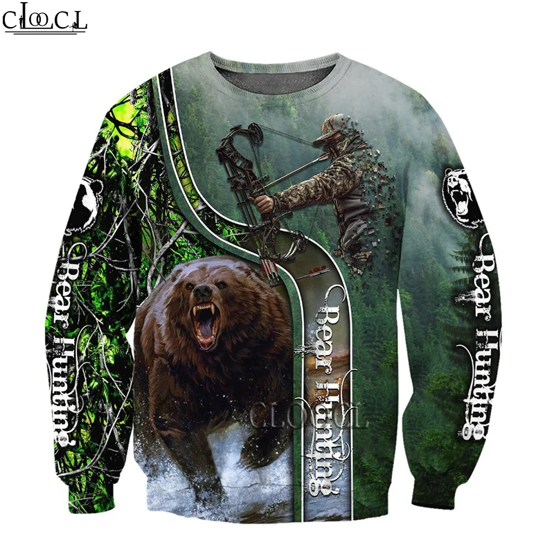 

HX Bear Hunting Bow 3D All Over Print Men Hoodie Sweatshirt Unisex Streetwear Zip Pullover Casual Jacket Tracksuits DropShipping