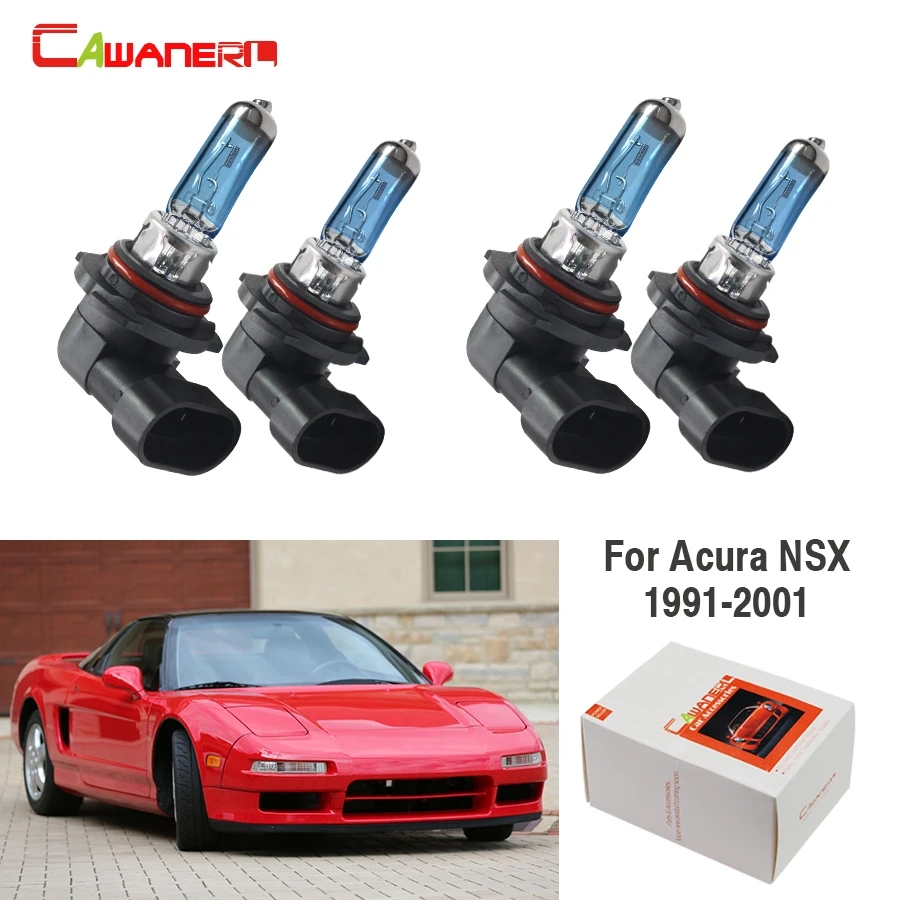 

Cawanerl для Acura NSX 1991-2001 100 Вт галогенной лампы 4300K 12V теплый белый автомобильный светильник головной светильник Высокий Низкий Луч высокояркие