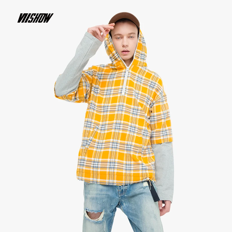 VIISHOW новый дизайн толстовка с капюшоном Мужская брендовая одежда модная