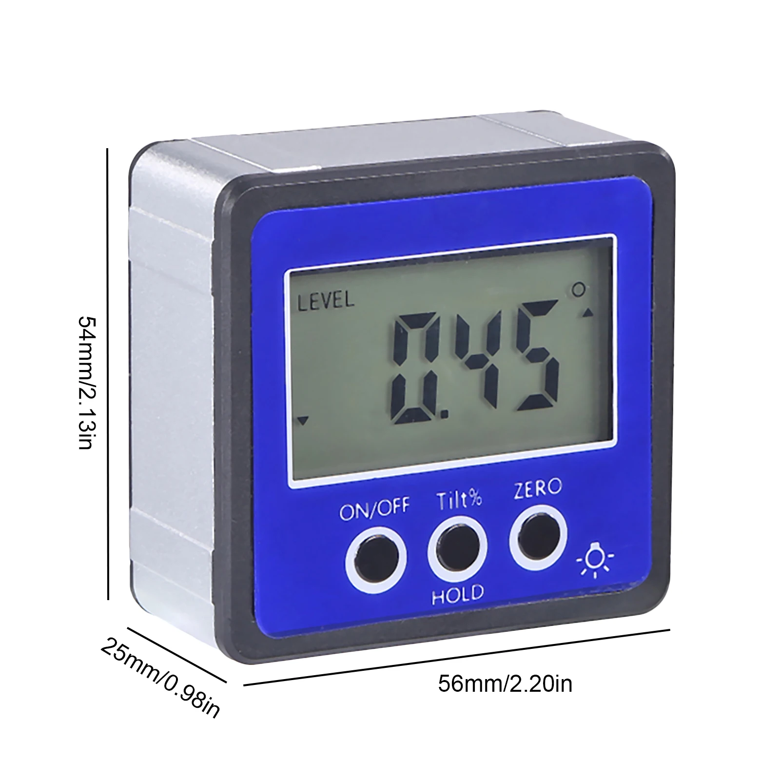 

Digital Level Box Angle Finder Protractor Inclinometer Protractor Shell Box Gauge Meter Measuring Tool with LCD Backlight