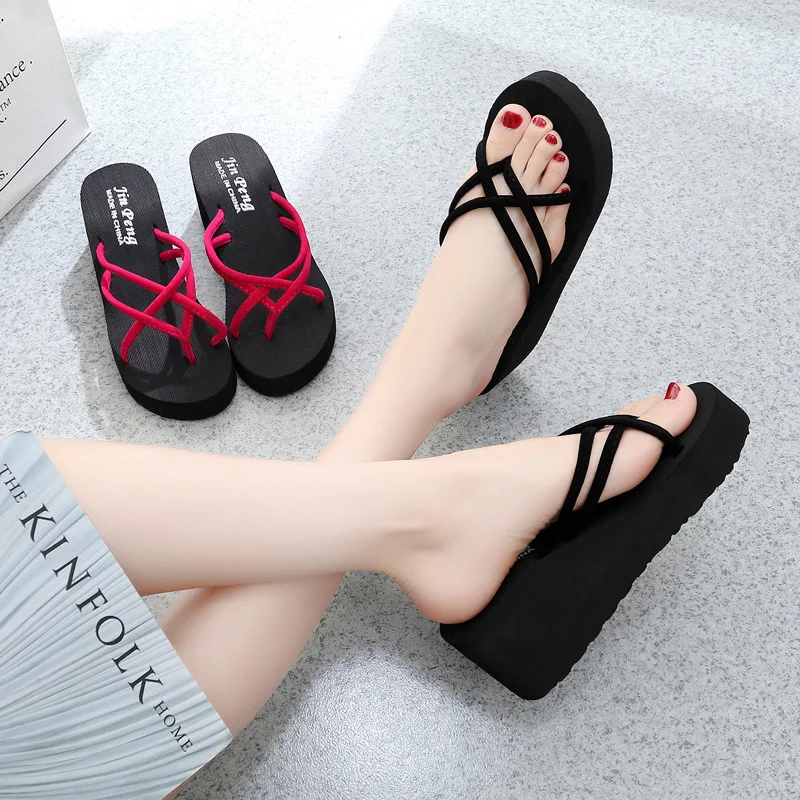 

Summer Slippers for Women Home Slipper Shoes Summer Beach Soft Slide Sandals Leisure Ladies Indoor Bathroom Anti-slip Shoes