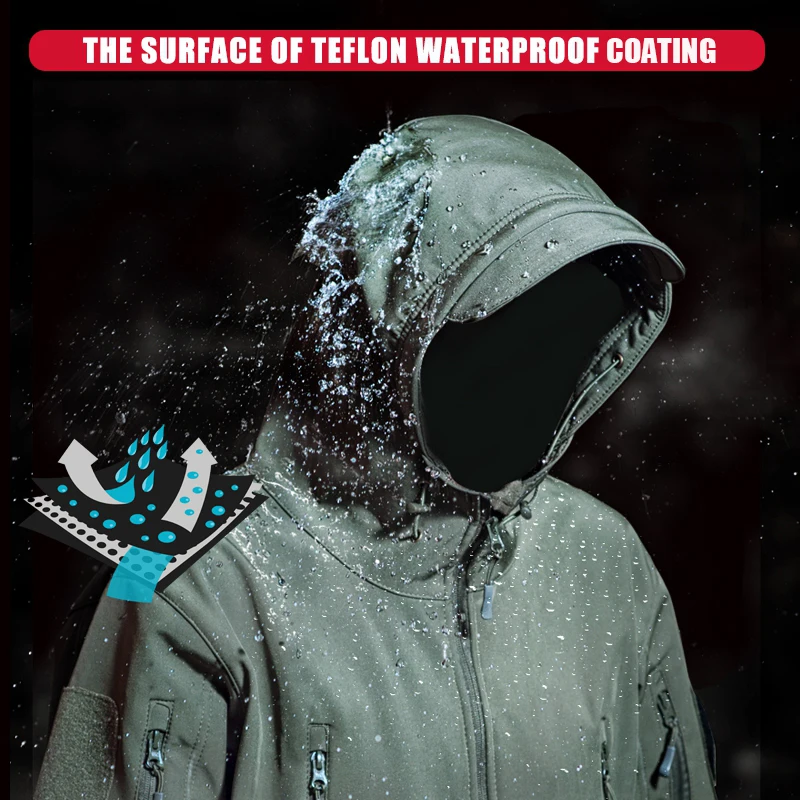 Водонепроницаемая камуфляжная флисовая куртка для мужчин и женщин походов