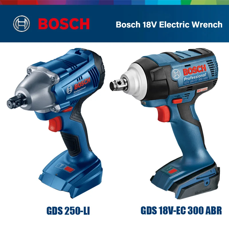 

Гайковерт Bosch GDS 18V-EC 300 ABR ударный аккумуляторный, 18 в