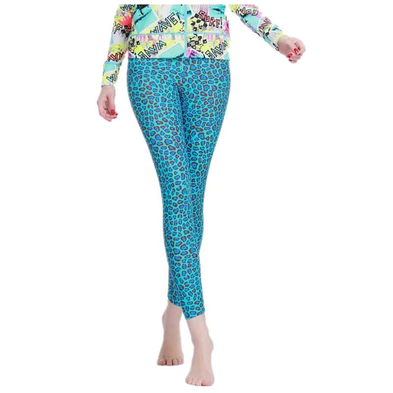 Штаны SBART женские с высокой талией лайкра Длинные плавки для серфинга одежда