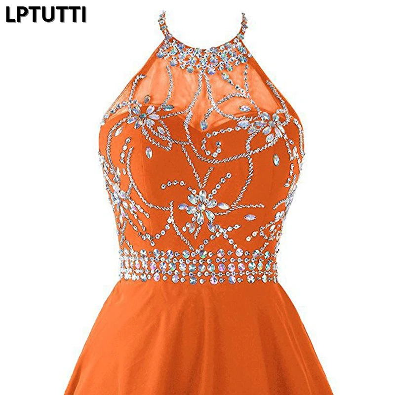 

LPTUTTI CRYSTAL Beading New Sexy Woman Social Festive Elegant Formal Prom Party Gowns Fancy Short Luxury Cocktail Dresses