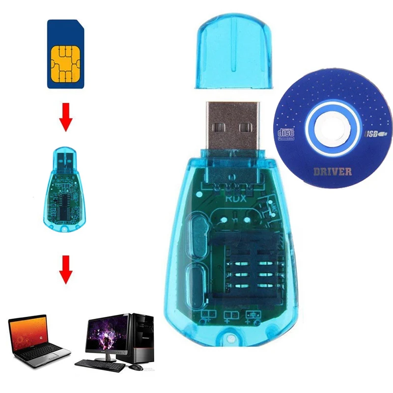 Neue USB SIM карта Kartenleser Simkarte Writer/Kopieren/Cloner/Backup GSM CDMA WCDMA удобный считыватель| |