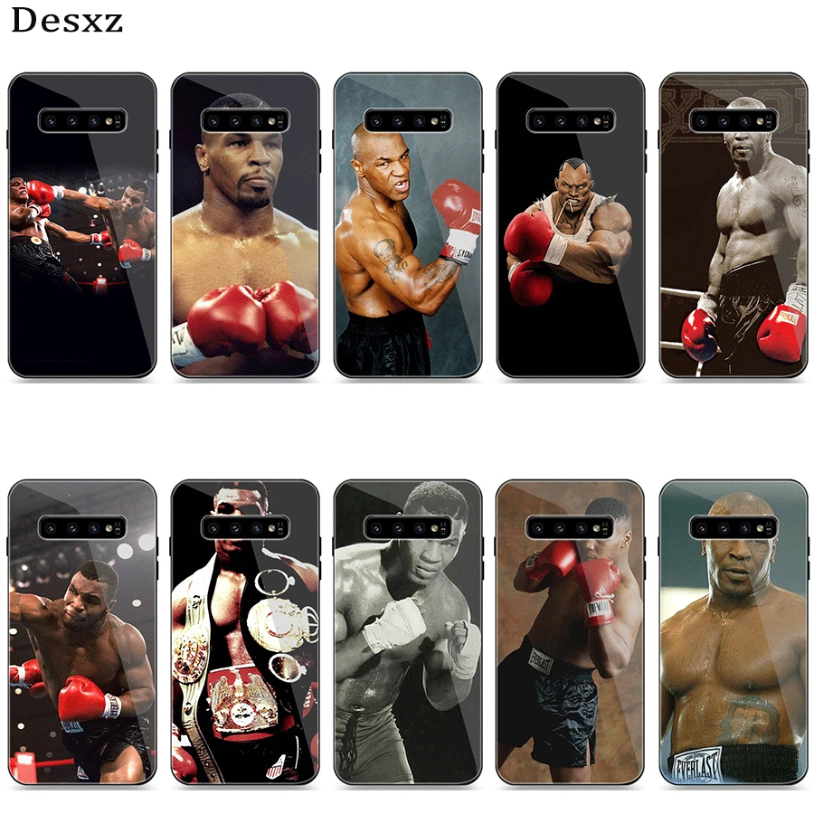 Стеклянный чехол для телефона Samsung S7 Edge S8 S9 S10 Plus A51 A71 S20 Ultta A60 A70 Mike Tyson