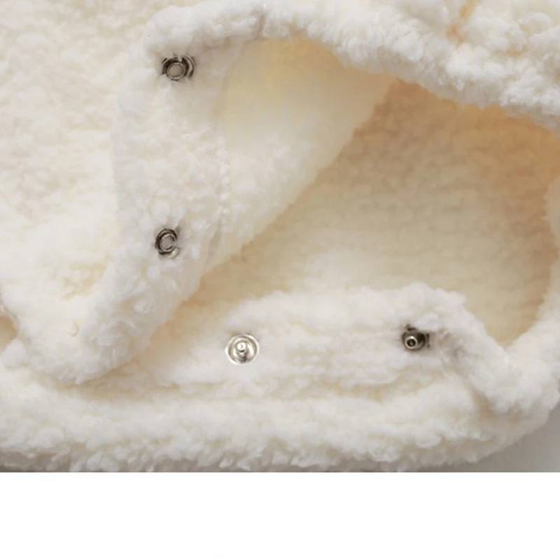 

Koodykids Autumn Baby Boy Hooded Bodysuits Plush Soft Warm Hooded Rompers Baby Boy Fashion Winter Rompers Clothes 0-3 Year