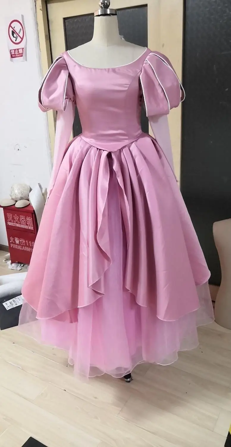 Костюм Русалки для косплея платье принцессы розового цвета из тюля взрослых