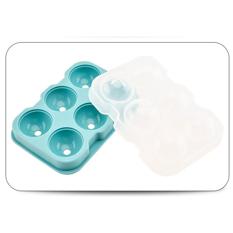 Форма для льда из силикагеля с 6 отверстиями круглая форма отверстия воды дизайн