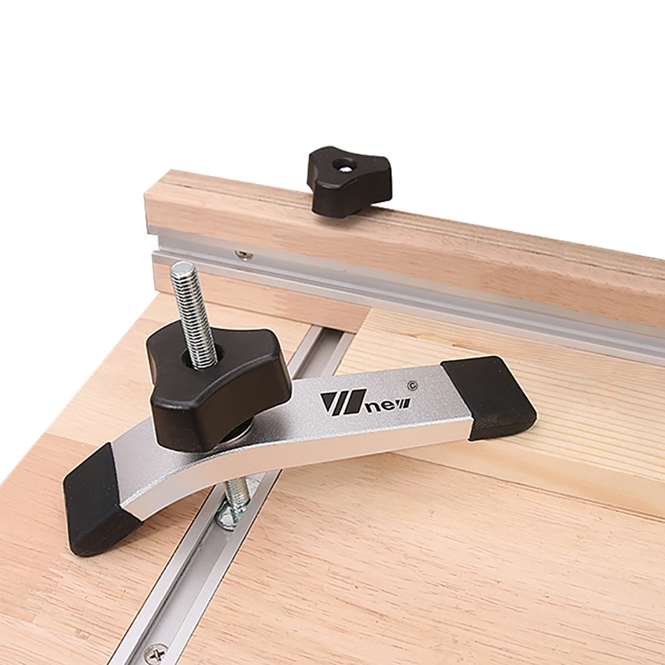 

T-Track Hold Down Clamp Upgraded Woodworking universal Fixed clamp Jig M8 T-Slots Clamping Blocks Platen Woodworking DIY Tools