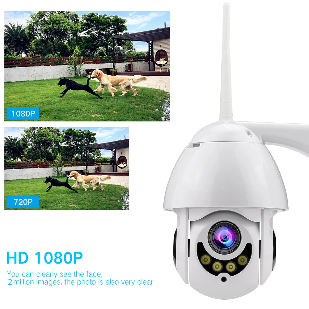 Полноцветная 1080P wifi камера PTZ IP скоростная купольная CCTV Камера Безопасности s