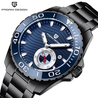 pagani design 2021 new mens automatic waterproof watch luxury sapphire glass mechanical watch stainless steel 100m diving watch