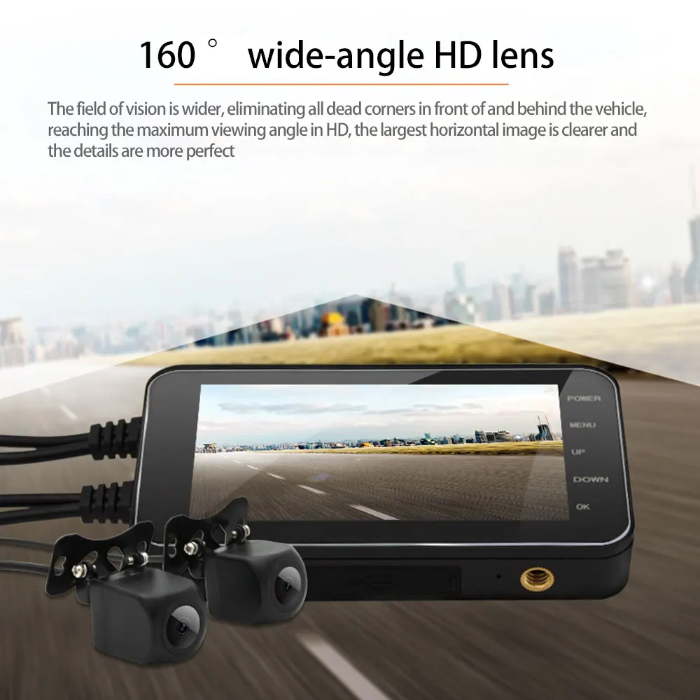 Wi Fi 1080P HD Водонепроницаемая 4 дюймовая камера с электрическим штативом на руль