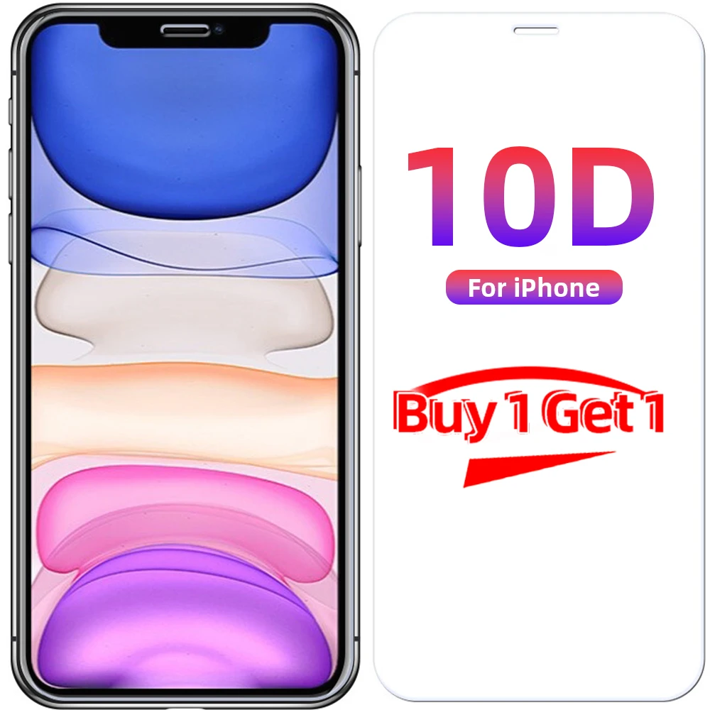 10D защита экрана из закаленного стекла с защитой от синего света для iPhone 11 Pro MAX XR Xs