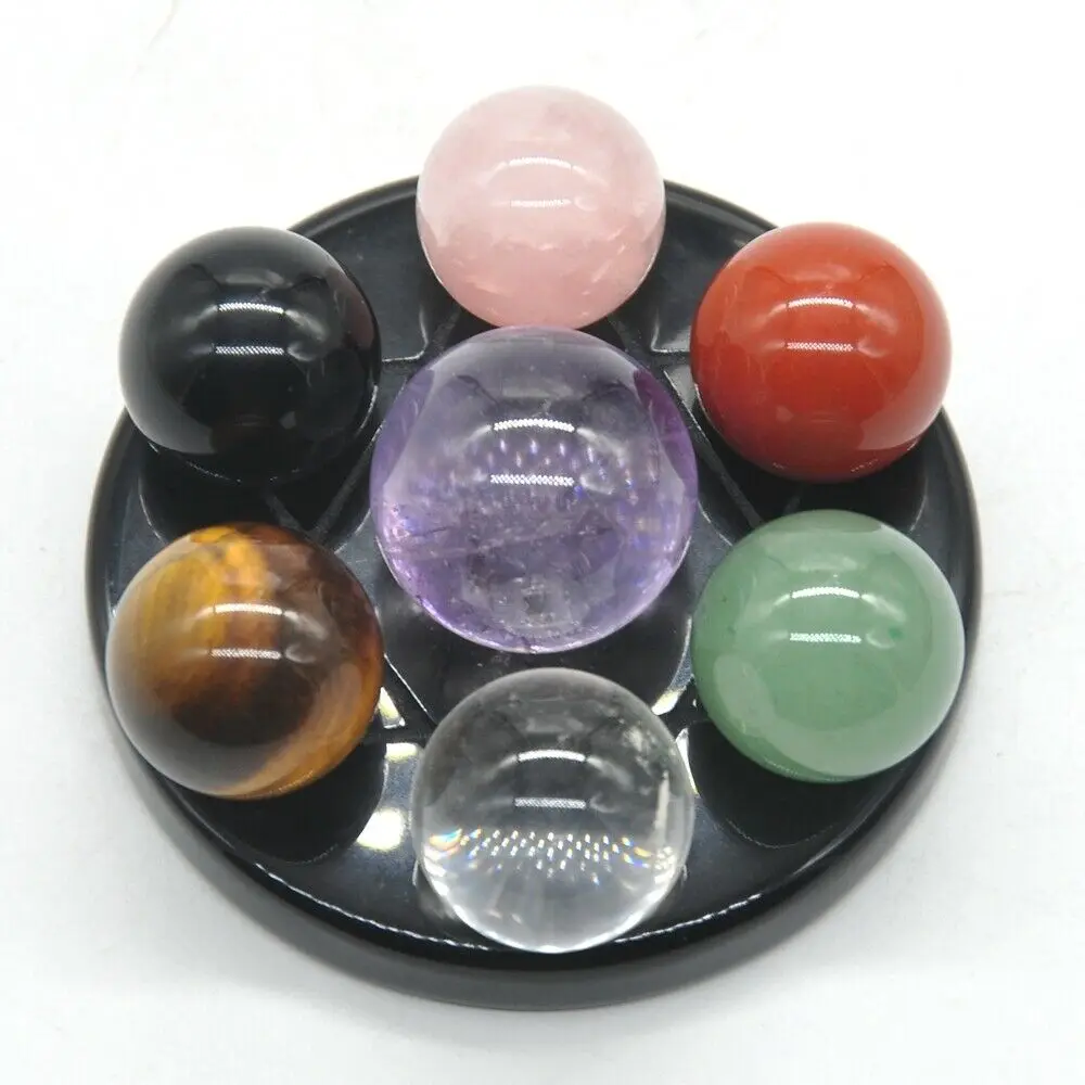 Набор из 7 звездных камней в виде чакр хрустальный шар восстанавливающий войск