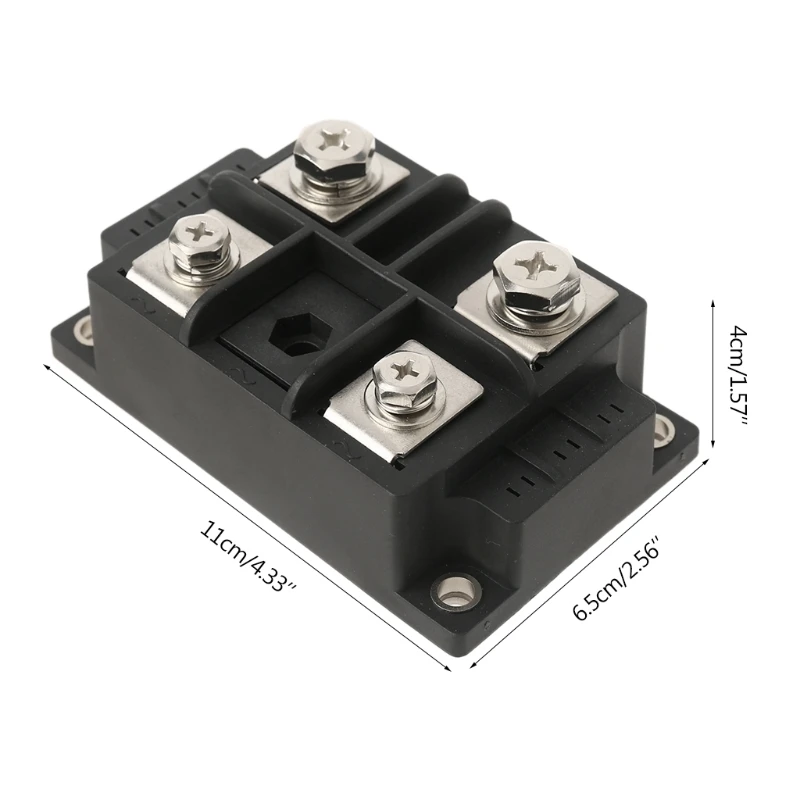 

MDQ 4 Terminals Black Single-Phase Diode Bridge Rectifier 400A Amp High Power 1600V Bridge Rectifier Module
