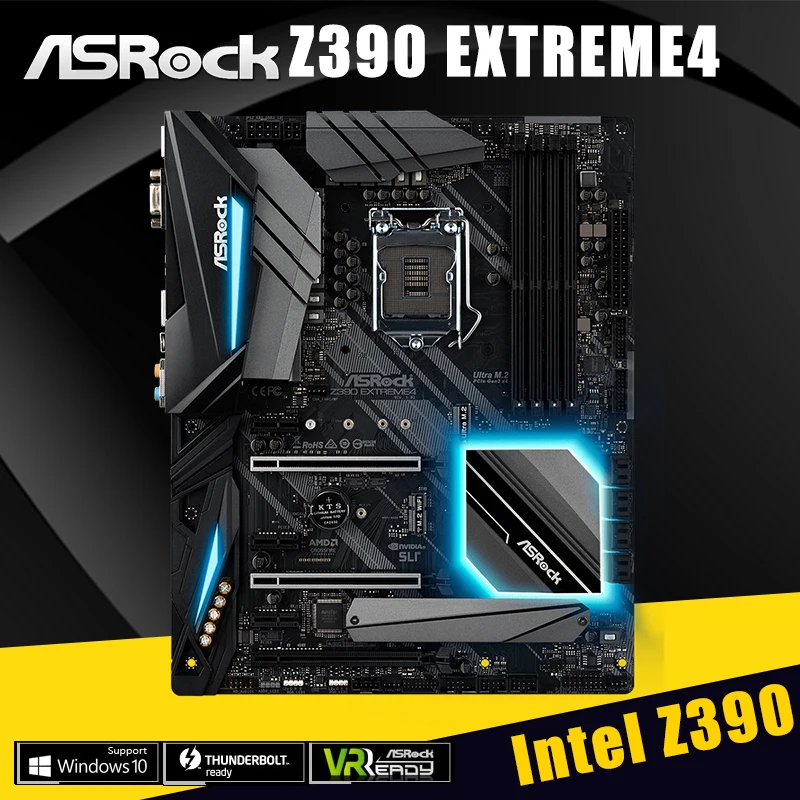 Billig NEUE ASRock Z390 Extreme4 Motherboard LGA 1151 IntelZ390 DDR4 64GB PCI-E 3,0 M.2 SATA III Interface USB 3,1 Desktop Mainboard