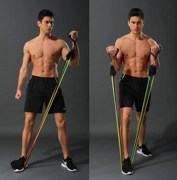 11 шт./компл. Тяговая веревка для занятий фитнесом набор повязок йогой фитнес