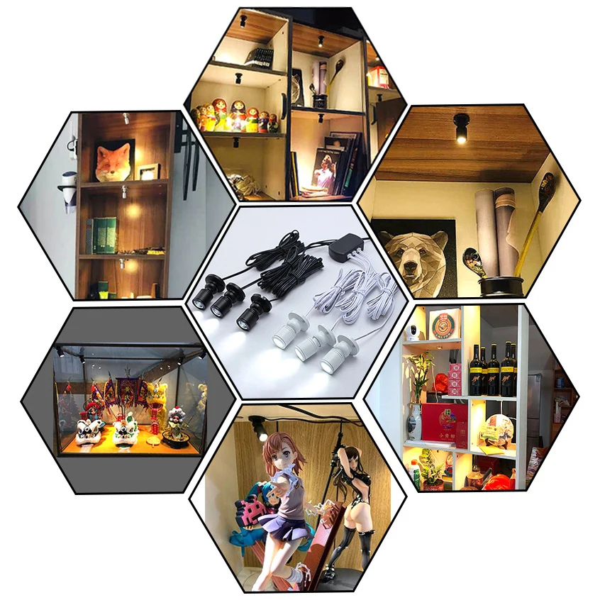 

Dimmable 5V USB Cabinet Counter Spotlight Kit Sseries 1 to 1 - 10 LED Lamps