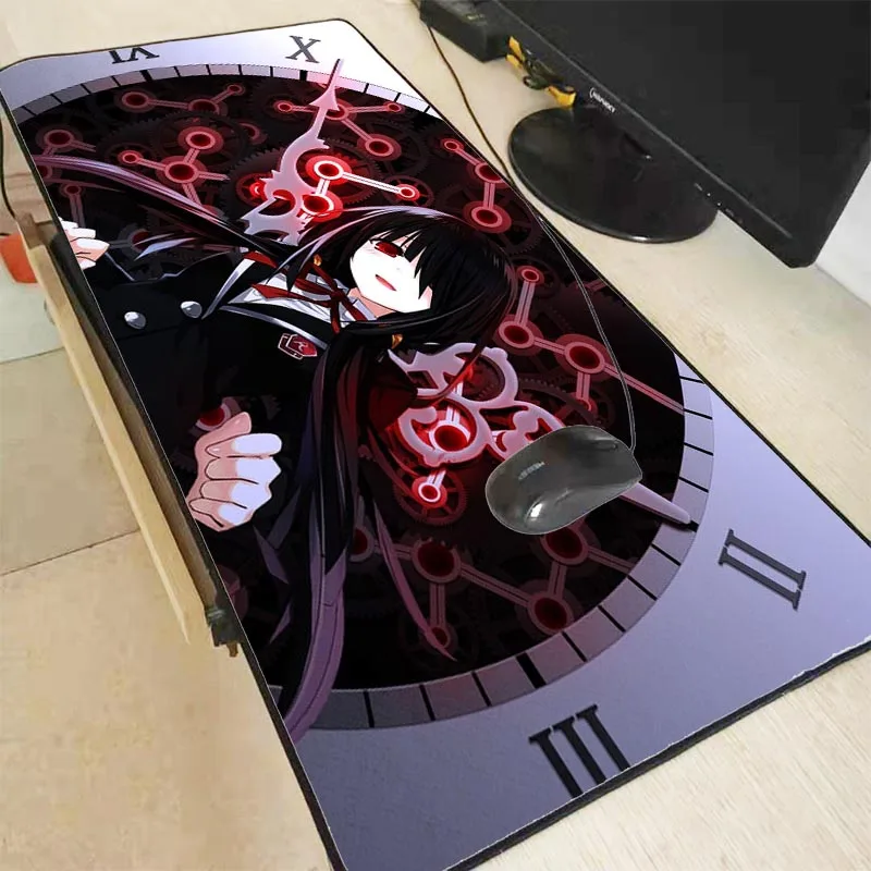 Mairuige DATE A LIVE аниме Большие размеры запирающиеся края коврики для мыши игровая скорость коврик для мыши Компьютерная мышь игровой коврик для CSGO дота ЛЛ