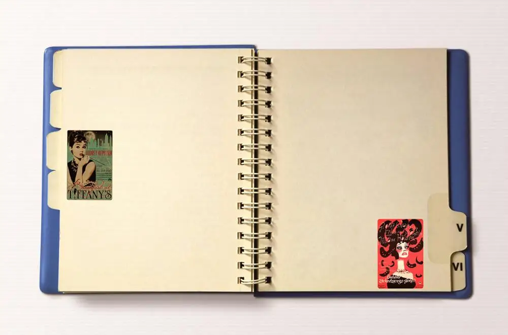 46 шт ретро постер Стикеры из фильмов для декора стен холодильник велосипед