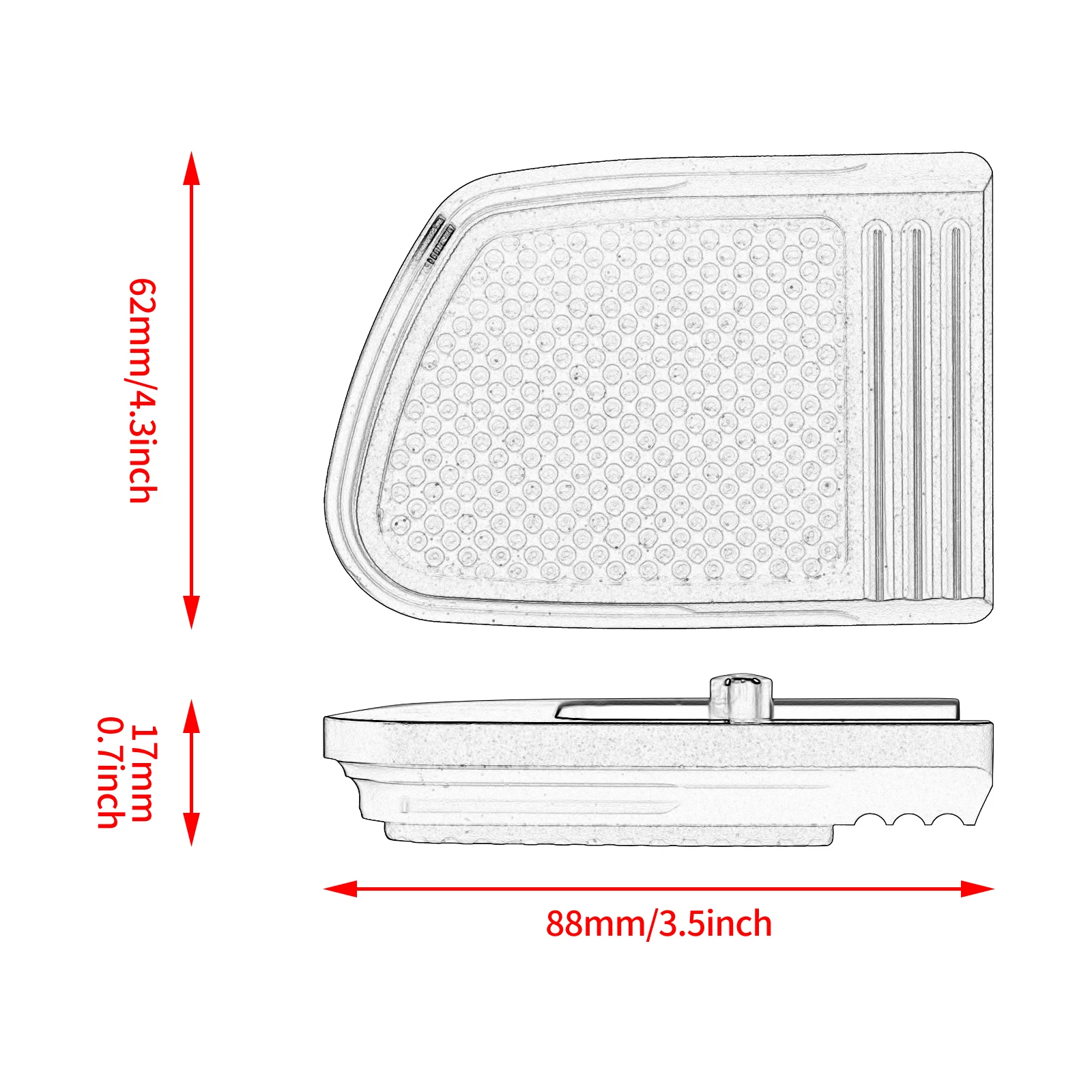 Накладка на педаль тормоза для мотоцикла с ЧПУ чёрная Harley Softail FLSB FXBR FXBRS 2018 2019 2020 |
