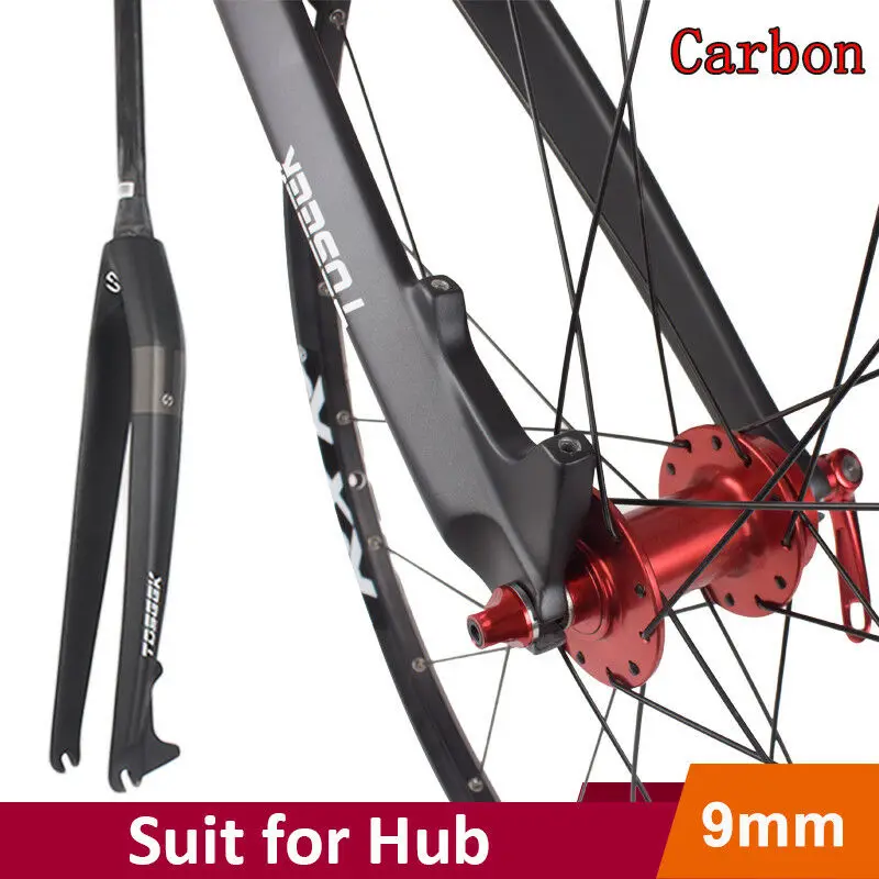 TOSEEK Carbon Fork MTB 26er 27 5 er 29er 1 1/8 3K конические вилки для горного велосипеда жесткая