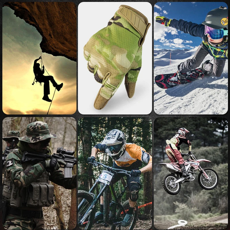 

Hard Knuckle Military Tactical Gloves Anti-collision Army Combat Airsoft Outdoor Climbing Shooting Paintball Full Finger Gloves