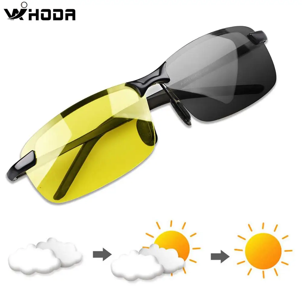 Polarized Photochromic Outdoor Driver Sunglasses for Men & Women,Anti Glare UV400 Protection for Day & Night Driving Sun Glasses