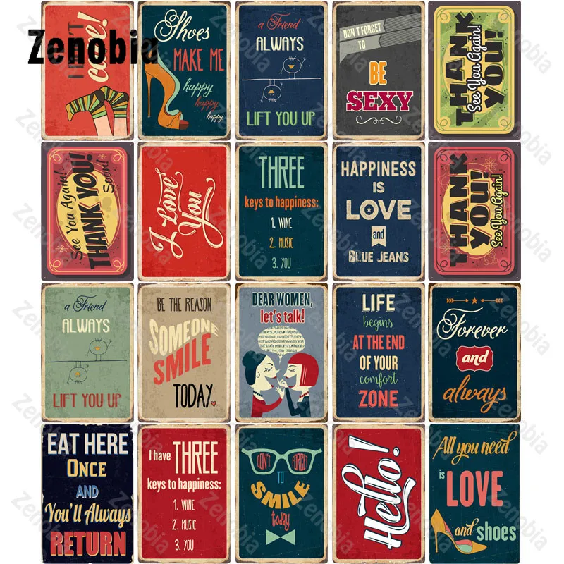 Металлический значок декор для стен в винтажном стиле Life со слоганом, металлические плакаты, оловянные знаки, вдохновляющие цитаты, Оловянная тарелка, настенные наклейки, украшение