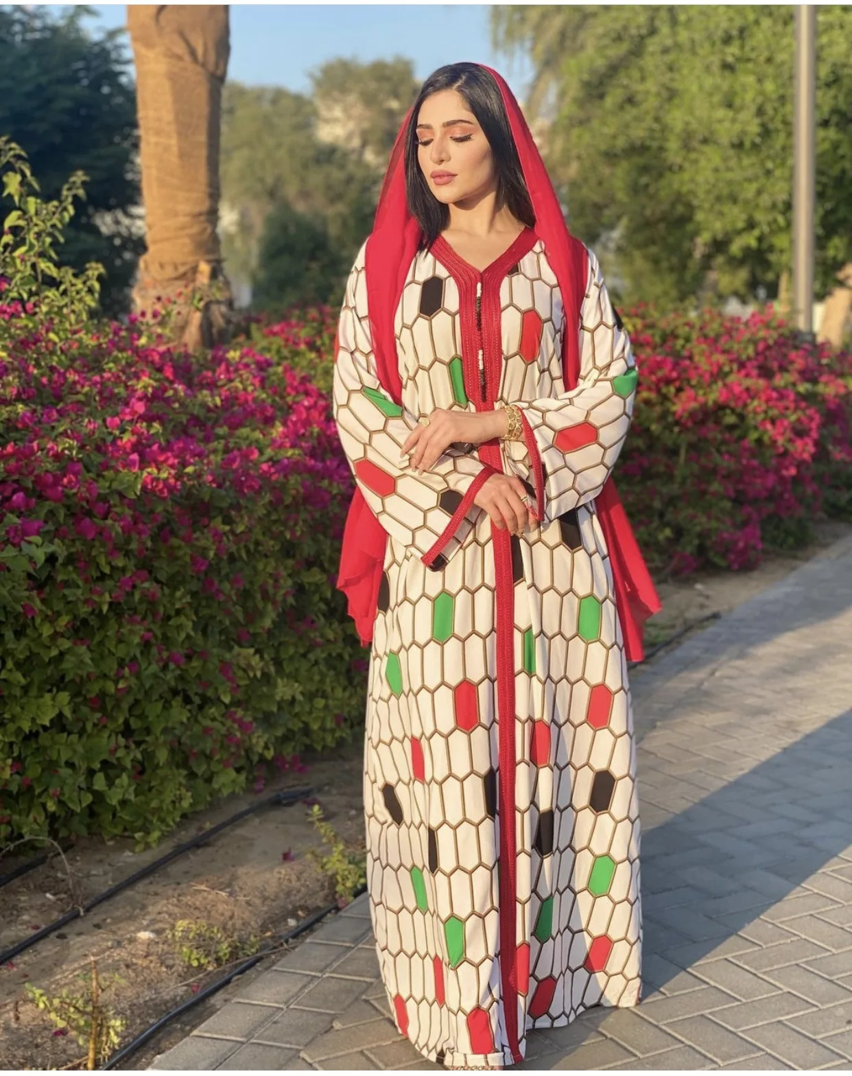 Мусульманское платье, мусульманское Модное Длинное платье, шарф, халат с принтом Ближнего Востока, джалабия, Дубай, Арабская лампа, Турция