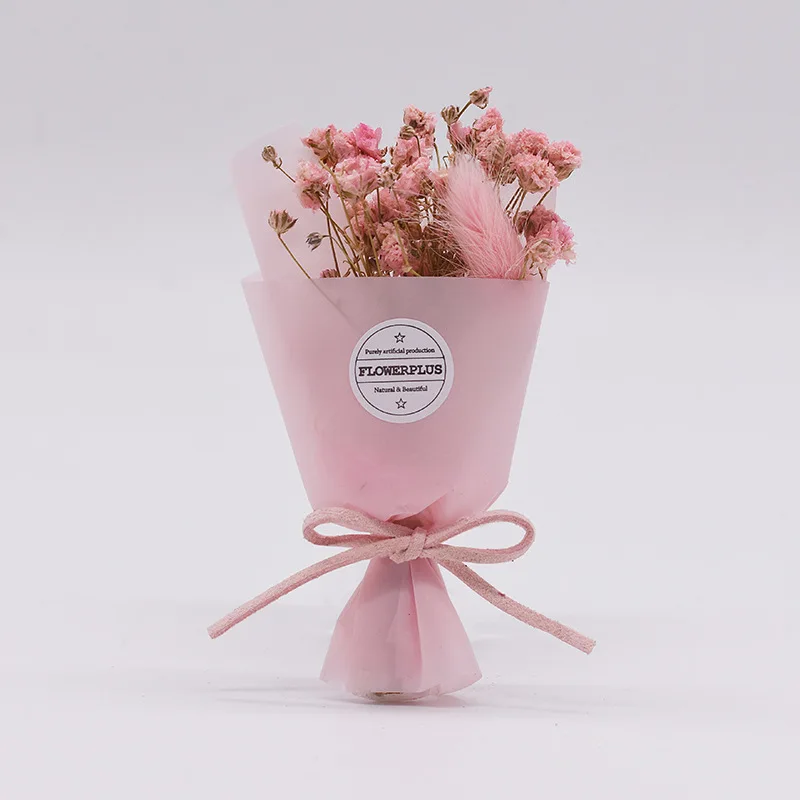 Миниатюрный смешанный букет сухих цветов настоящие сушеные цветы Подарочная