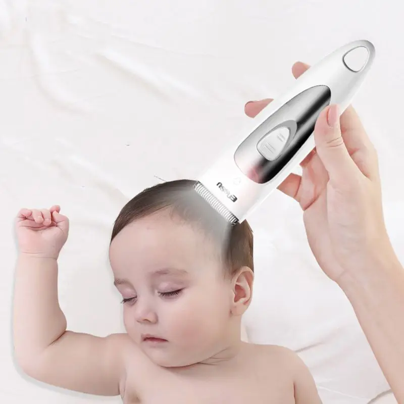 

Baby Children Hair Clipper Waterproof with Light Mute Silent Kid Hair Trimmer