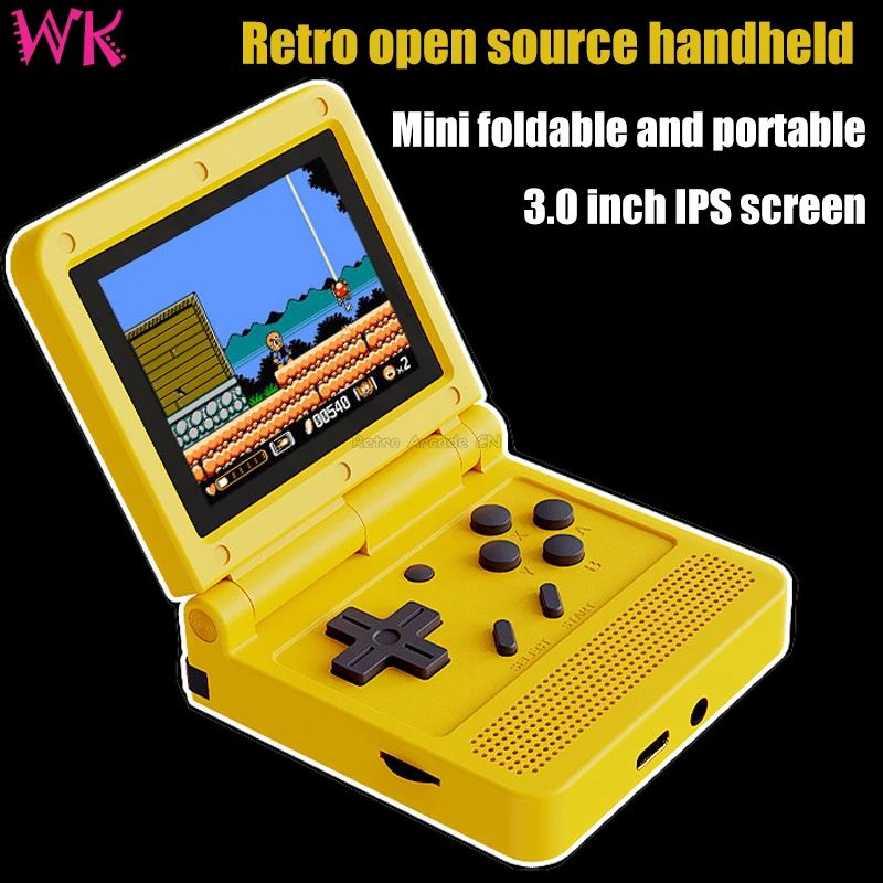 V90 3 0 дюймовый IPS экран мини ретро портативная игровая консоль 64 бит система Linux с