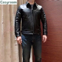 mhld999 read description asian size super quality genuine horse leather horsehide stylish jacket