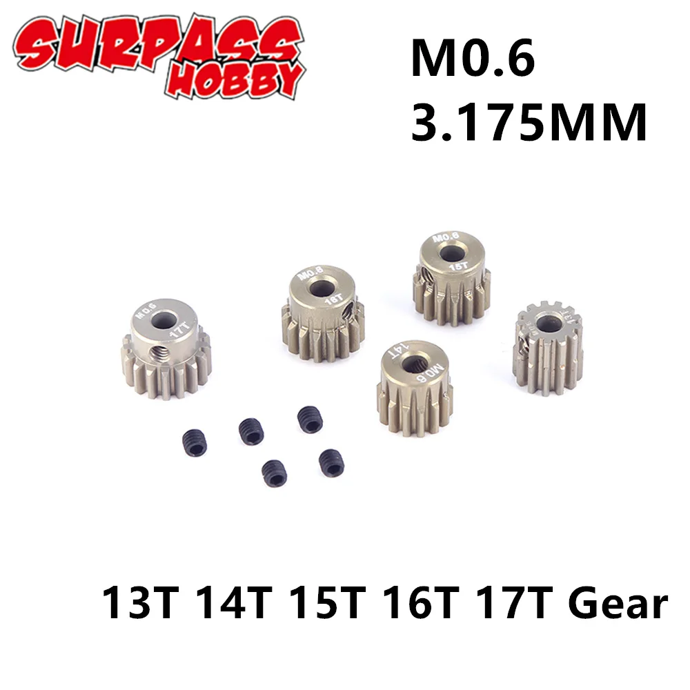 Комплект шестерен SURPASS HOBBY m0 6 3 175 мм 13T 14T 15T 16T 17T для внедорожника 1/8 1/10 RC багги