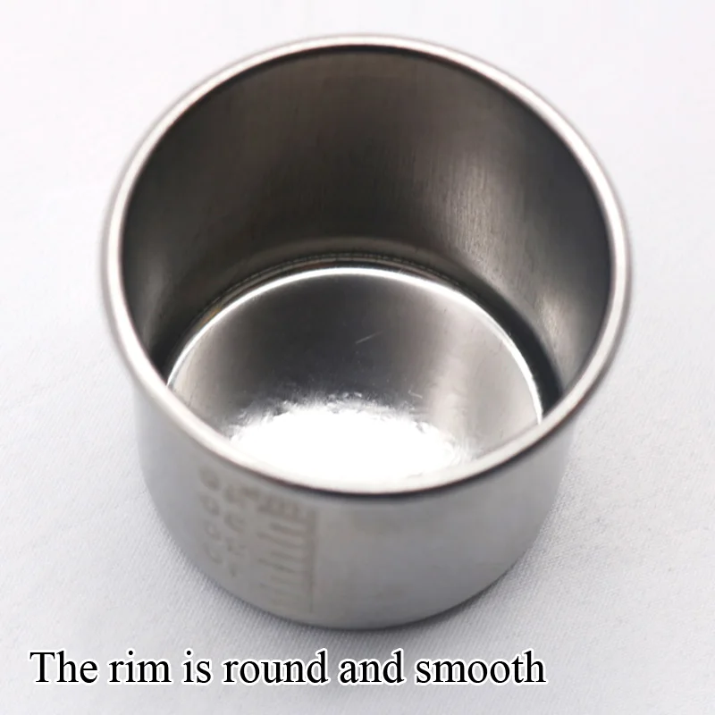 Медицинский стакан для лекарств из нержавеющей стали 304 утолщенный маленький