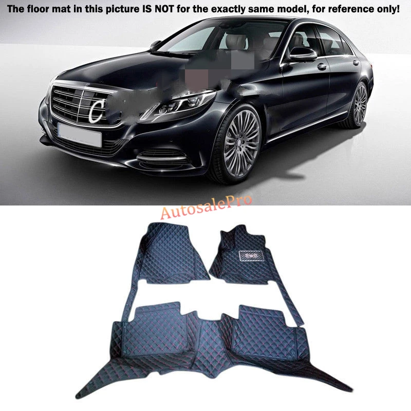 

Для Mercedes Benz S Class W222 2014-2015 правый и левый руль черный Передний Задний напольный коврик ковры накладка крышка